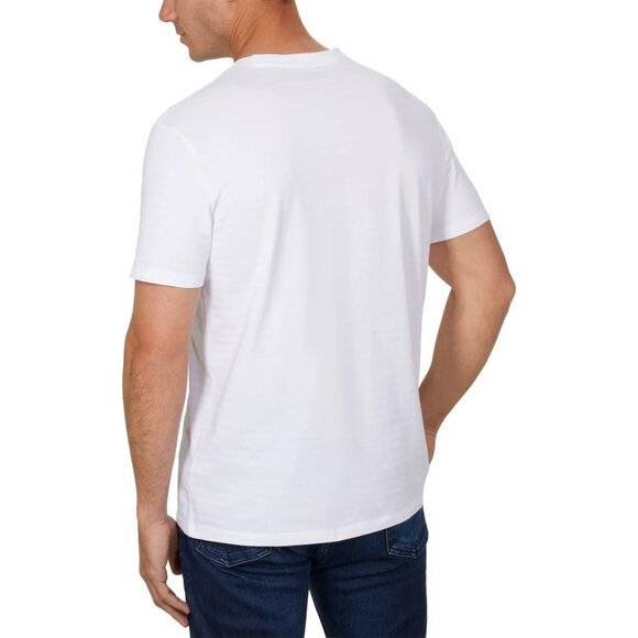 Calvin Klein Mens Brilliant White T-Shirt Size Medium Crewneck a1130 - Picture 2 of 6